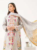 3 Piece Lawn Suit-Embroidered