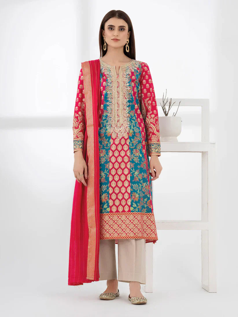 2 Piece Lawn Suit-Embroidered