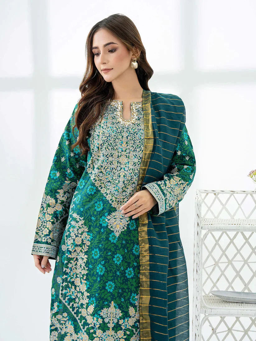 2 Piece Lawn Suit-Embellished
