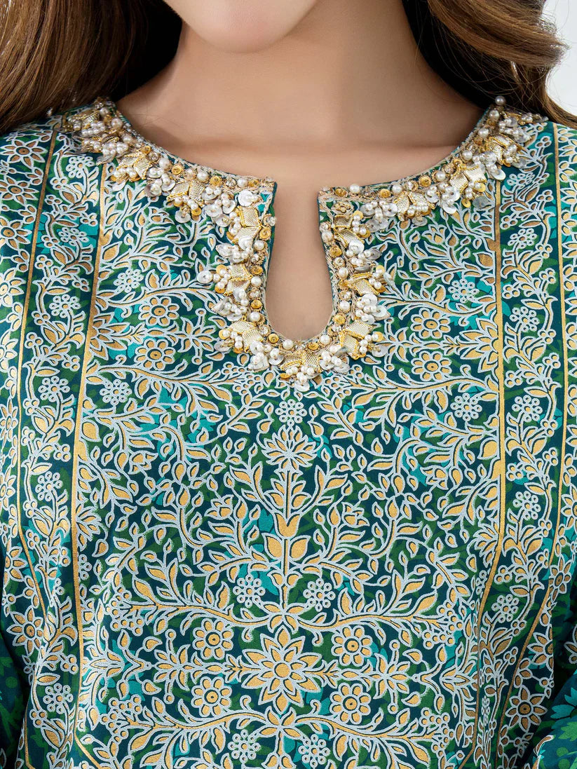 2 Piece Lawn Suit-Embellished