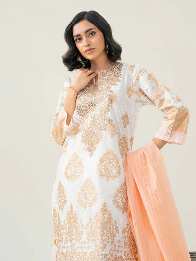 2 Piece Lawn Suit-Embroidered
