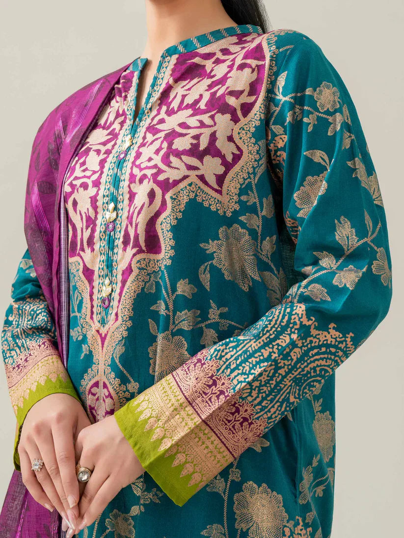 3 Piece Lawn Suit-Paste Print