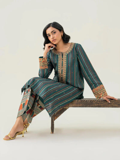 2 Piece Jacquard Suit-Embroidered